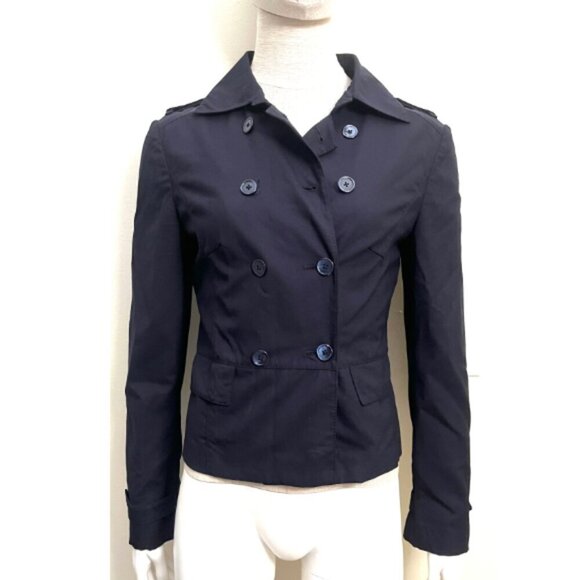 $3750 BELVEST DOUBLE BREASTED NAVY BLUE JACKET 4 - Picture 1 of 15